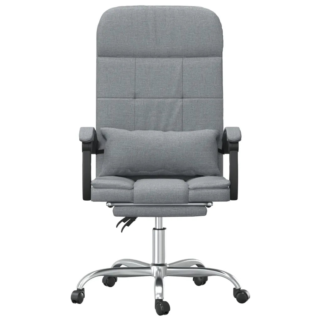 Sedia da Ufficio Massaggio Reclinabile Grigio chiaro in Tessuto cod mxl 20427