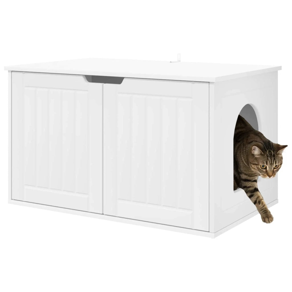 Casa per Gatti Bianco 85 x 55 x 50,5 cm Legno multistrato 8000716