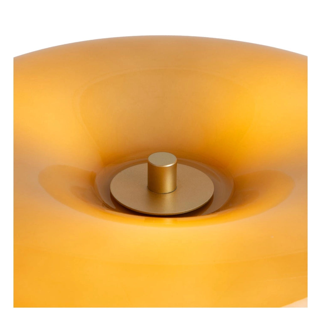 Lampada da tavolo retro SENTINO 3xG9 oro vetro Lucide