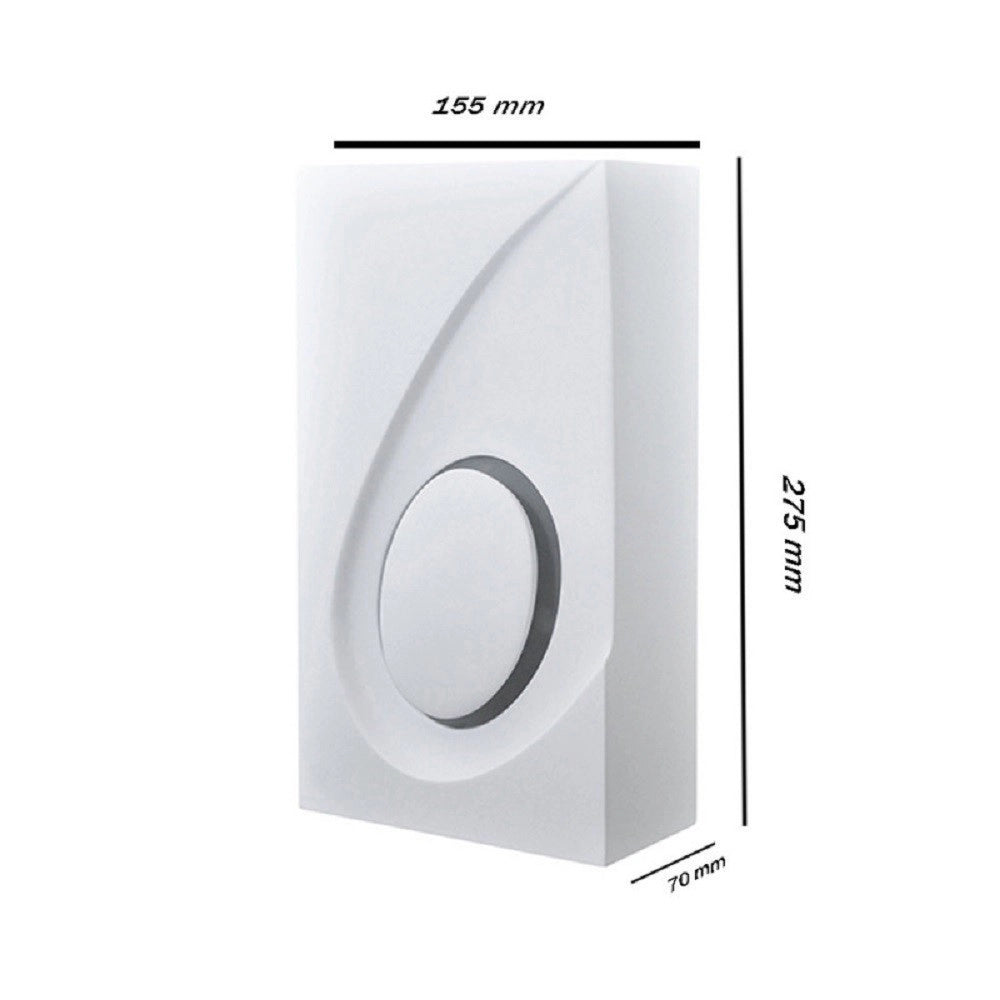 Trade Shop - Applique In Gesso Rettangolare Up & Down Lampada Contemporanea Attacco G9 Gs-e40 -