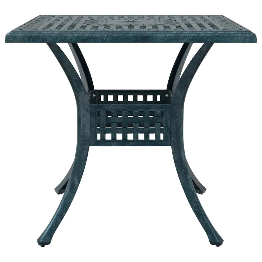Set di Tavolo da Giardino 3 pcs Verde Alluminio pressofuso