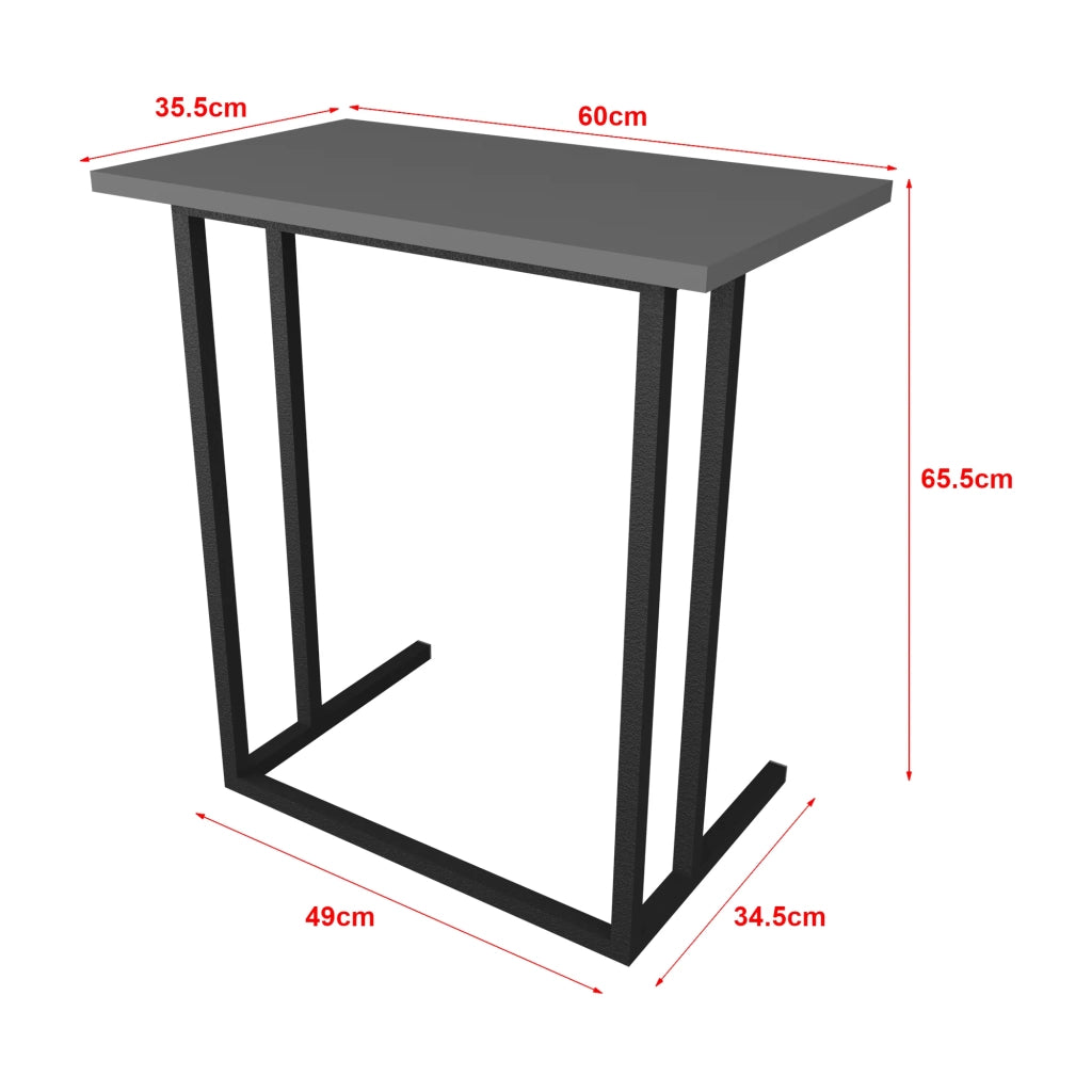 Tavolino laterale 65,5 x 60 x 35,5 cm antracite 03_0008606