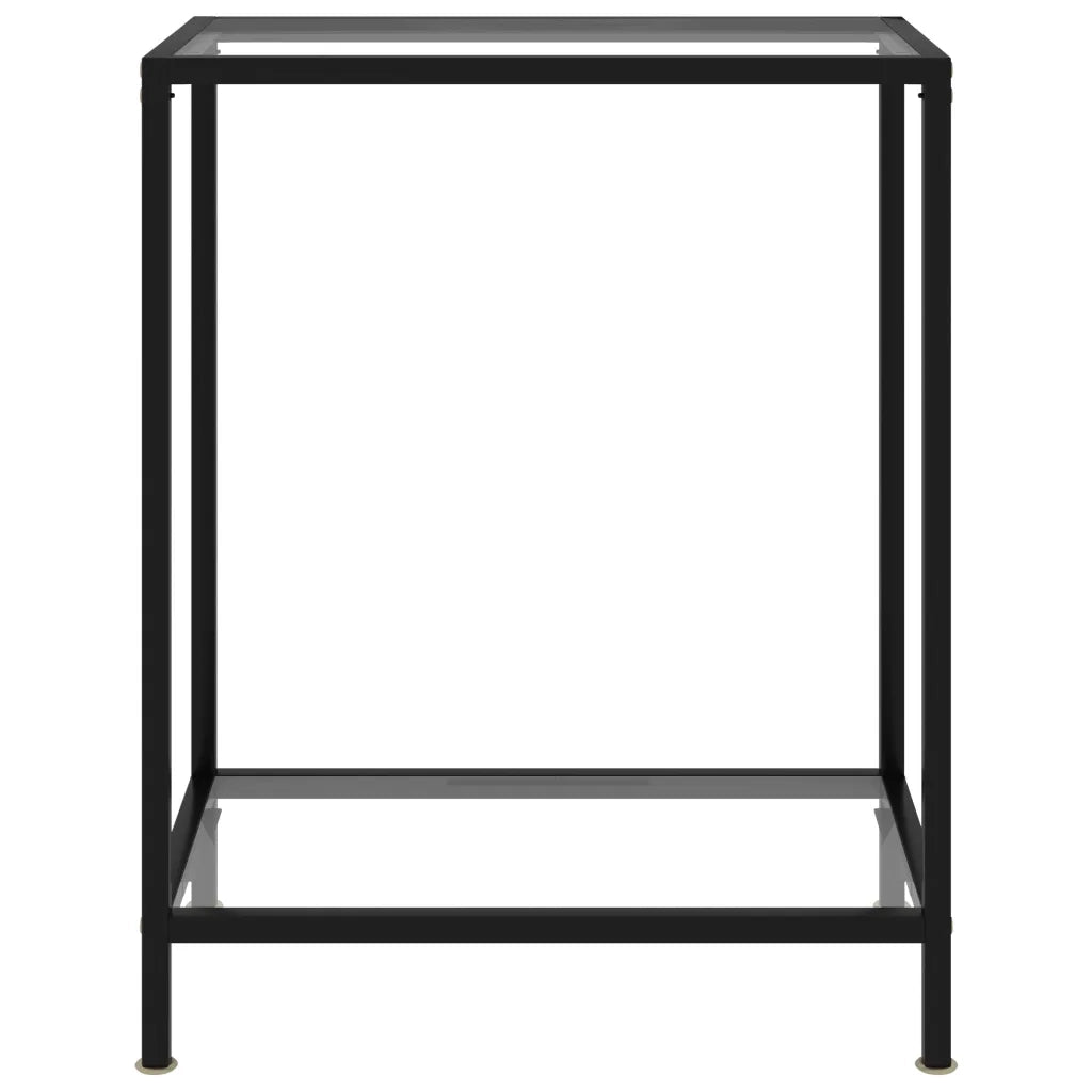 Tavolo Consolle | Tavolo d'Ingresso Trasparente 60x35x75 cm in Vetro Temperato