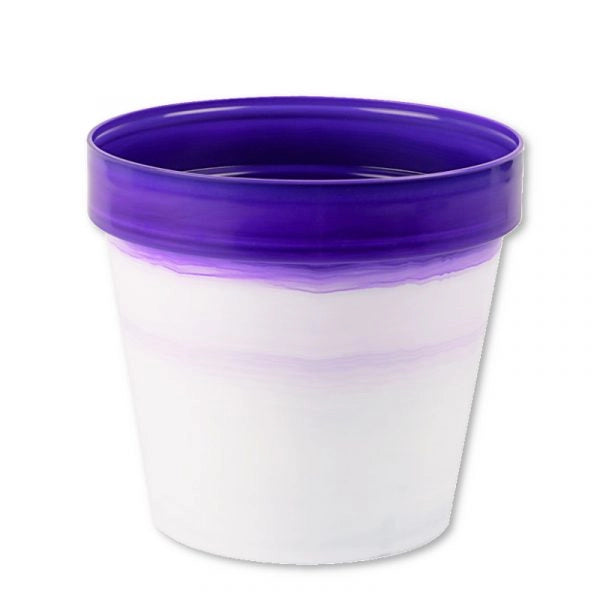 VASO per fiori COLORATO Classic SHINY POT EXCLUSIVE 18 cm VARI COLORI Idel Color: WHITE - LILLA