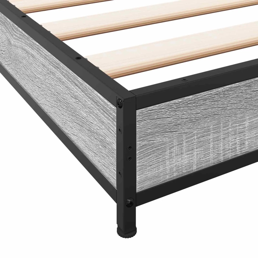 Struttura del letto Sonoma grigio 80 x 200 cm 8009146