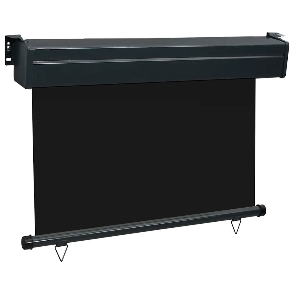 Tendalino Laterale per Balcone-Tenda da Sole Laterale per Patio 105x250 cm Nero