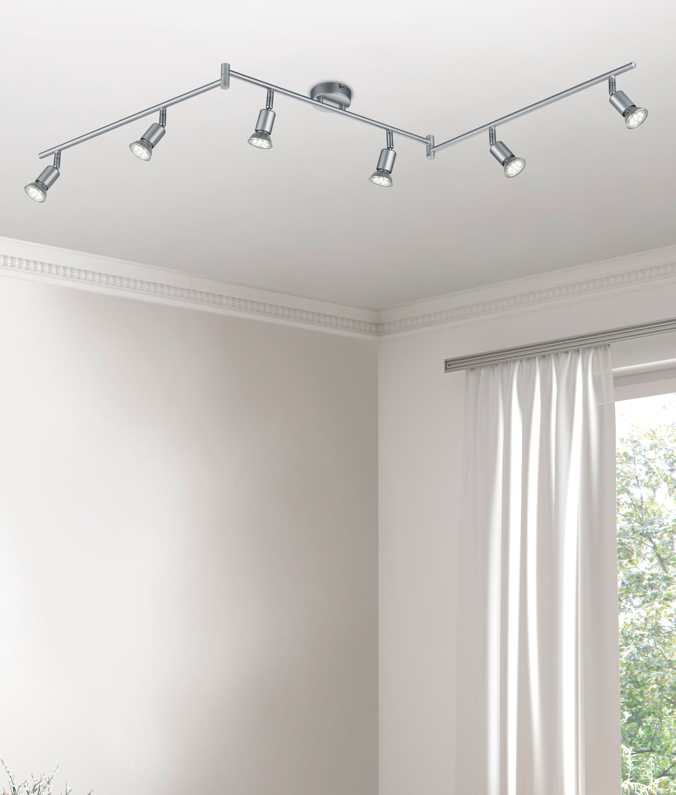 Faretto da Interno a LED in Metallo Titanio