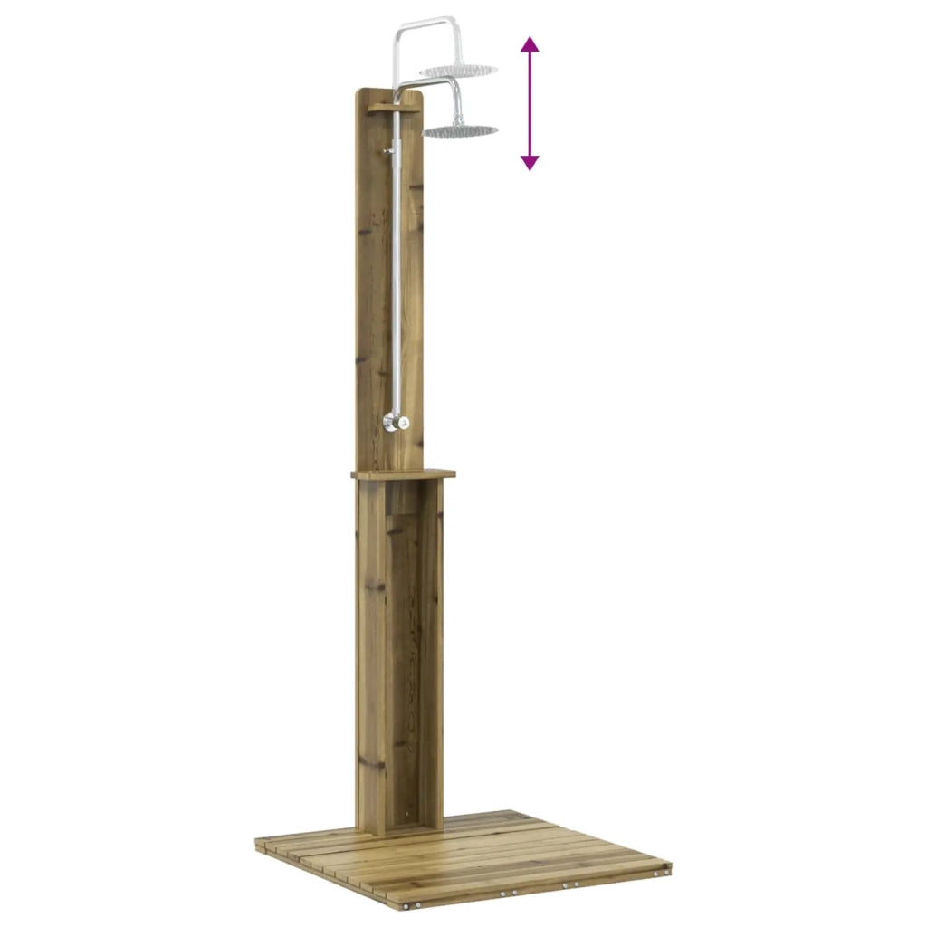 Doccia da esterno Naturale 75 x 76 x 217 cm 886335