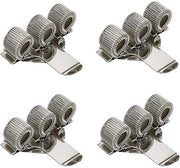 Imballo con 4 clip per penne, pen holder metallico con tre fori, pen holder metallico con 3 fori e clip per borsa per medici, infermieri, quaderno di appunti, pen holder per uniforme infermiera.