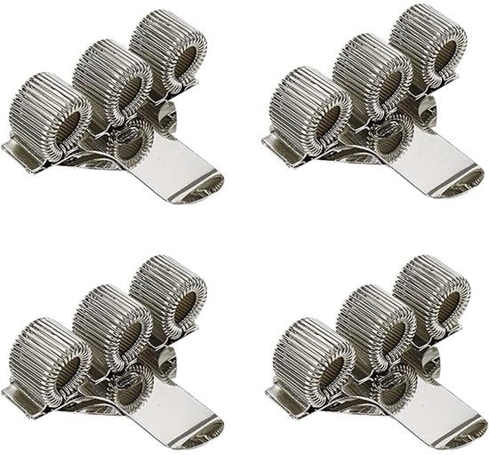 Imballo con 4 clip per penne, pen holder metallico con tre fori, pen holder metallico con 3 fori e clip per borsa per medici, infermieri, quaderno di appunti, pen holder per uniforme infermiera.