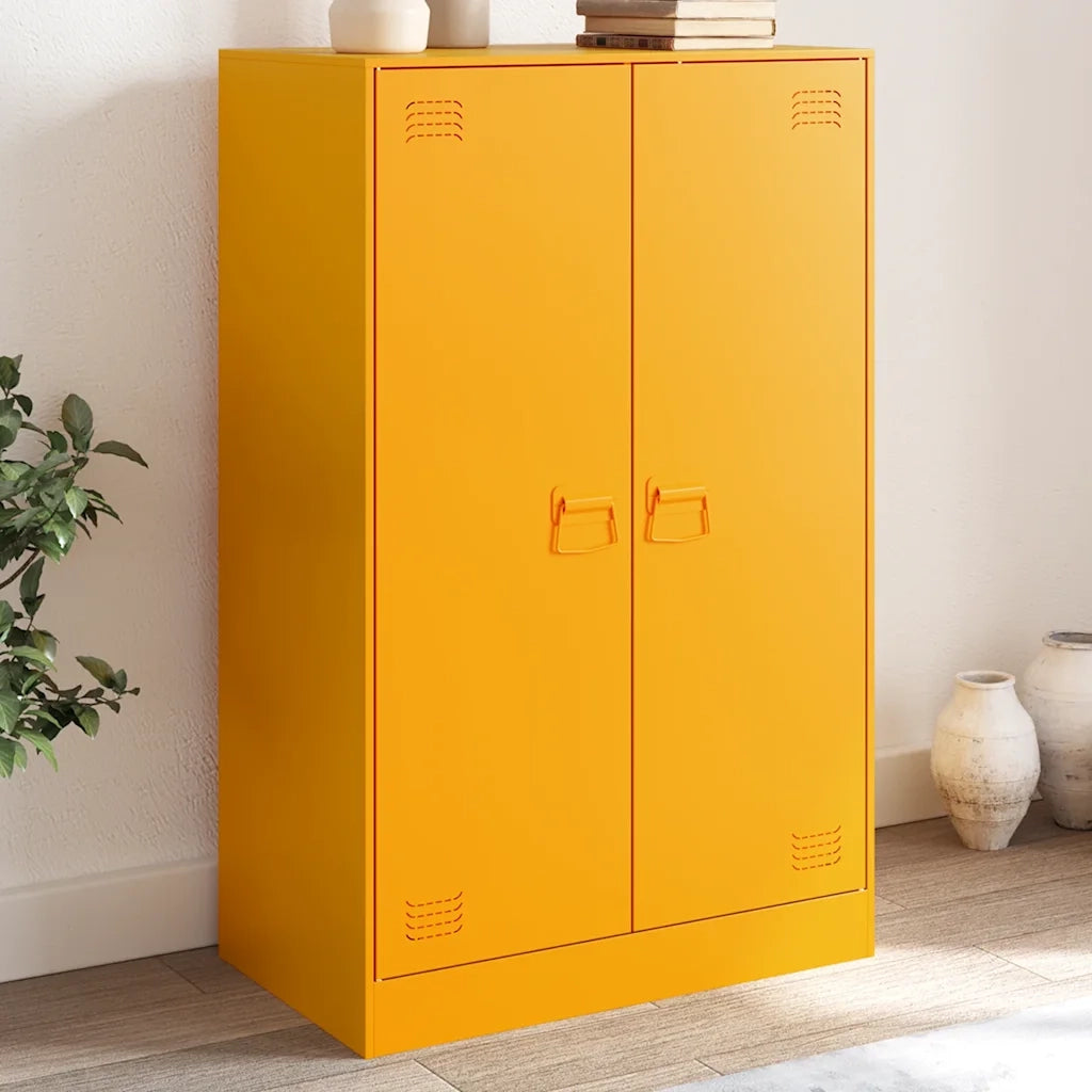 Credenza | Madia | Buffet da pranzo | Armadio da pranzo Antracite 67x39x107 cm in Acciaio