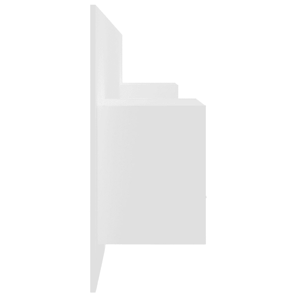 Testiera per Letto con Comodini in Legno Multistrato Bianco cod mxl 52693