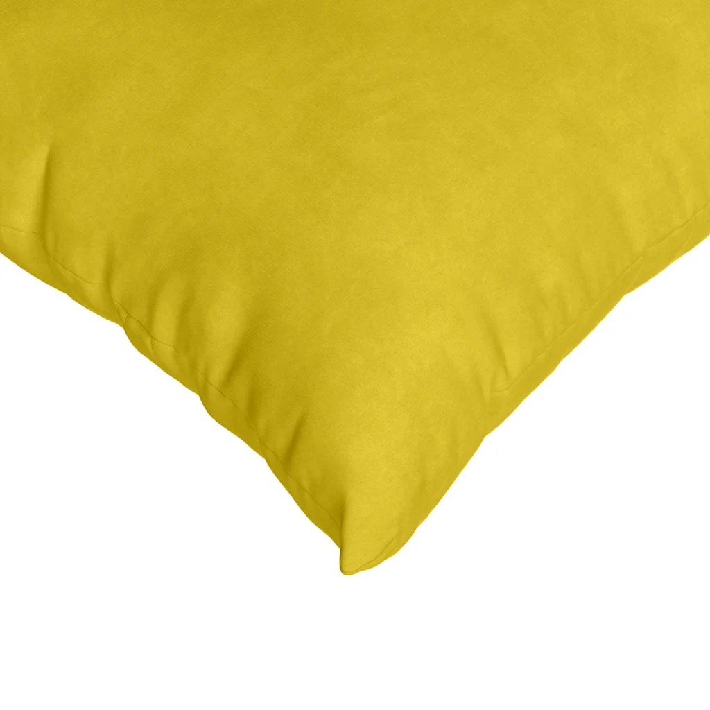 Cuscini da Divano 2 pz | Cuscini per sedie Giallo 80 x 80 cm Tessuto in Cords
