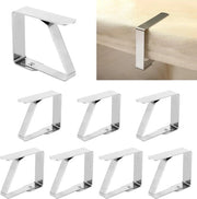 8 pezzi di clip per tovagliato in acciaio inossidabile - Dimensione extra grande per tavoli da 2,5-6,5 cm (Ideale per pic nic e feste)