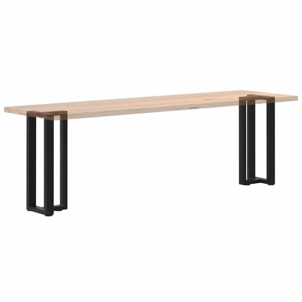 Set di 2 gambe per tavolo consolle a forma di T 25 x 28 x 73 cm con piedini regolabili design moderno acciaio nero 02_0057309