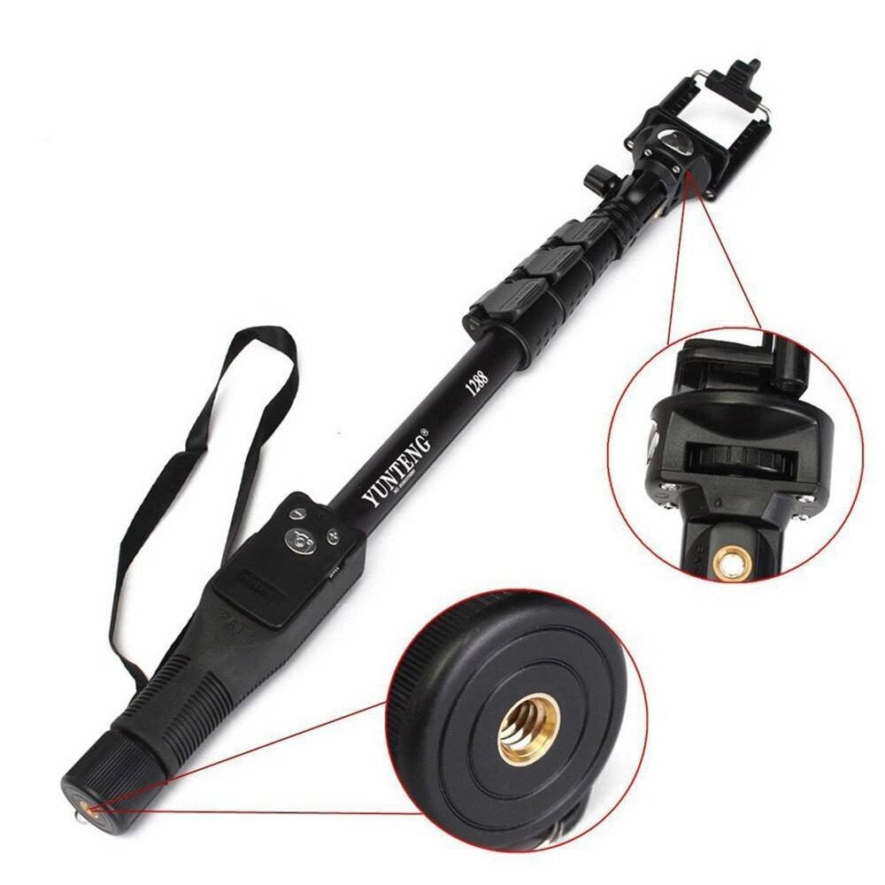 Trade Shop - Asta Per Selfie Bastone Regolabile Telescopico Estensibile Bluetooth Smartphone -