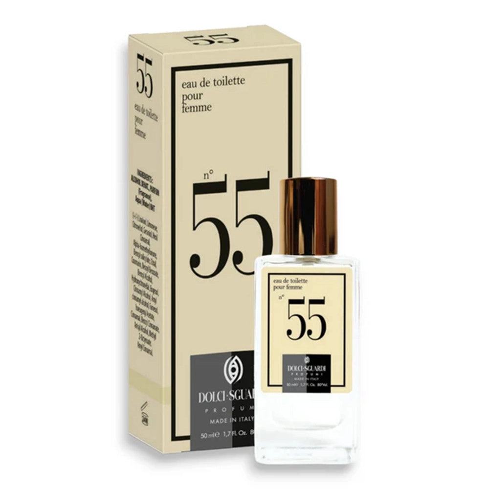 Trade Shop - Profumo Corpo Eau De Toilette Da Donna N°55 Da 50 Ml Fragranza Elegante Avvolgente 005922 -