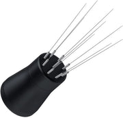 Distributore espresso a 9 denti, rullo a ago per espresso con fili elastici di 0,3 mm, manico in alluminio anodizzato