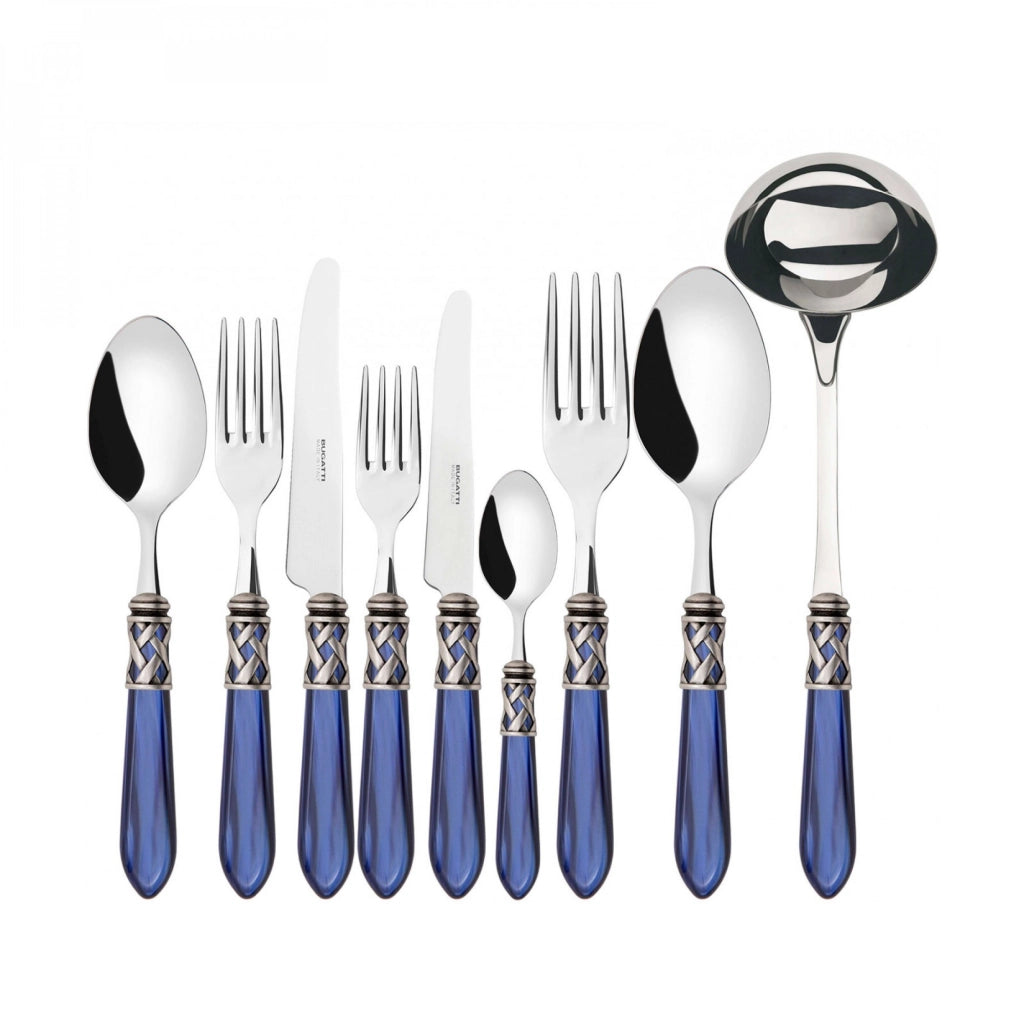 ALADDIN Ghiera Argento Anticato, Posate Set 75 pz, Scatola