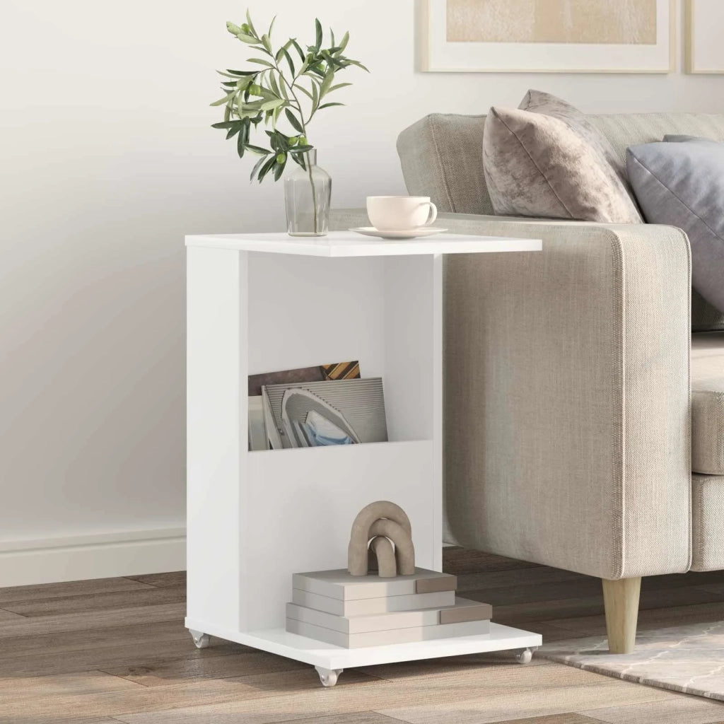 Tavolo laterale Bianco 40 x 35 x 60 cm Legno multistrato