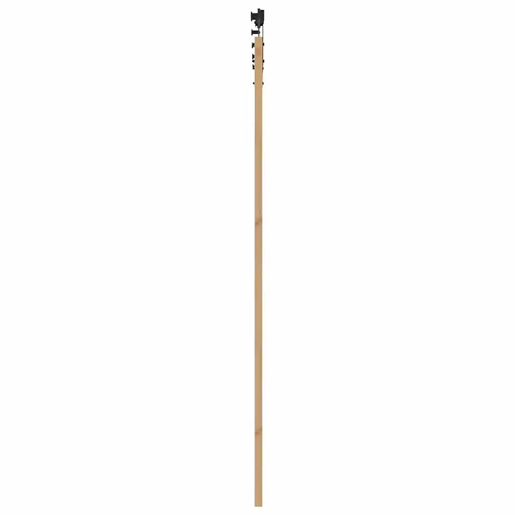 Porta Scorrevole Marrone 93 x 232 cm Legno e metallo 3332347