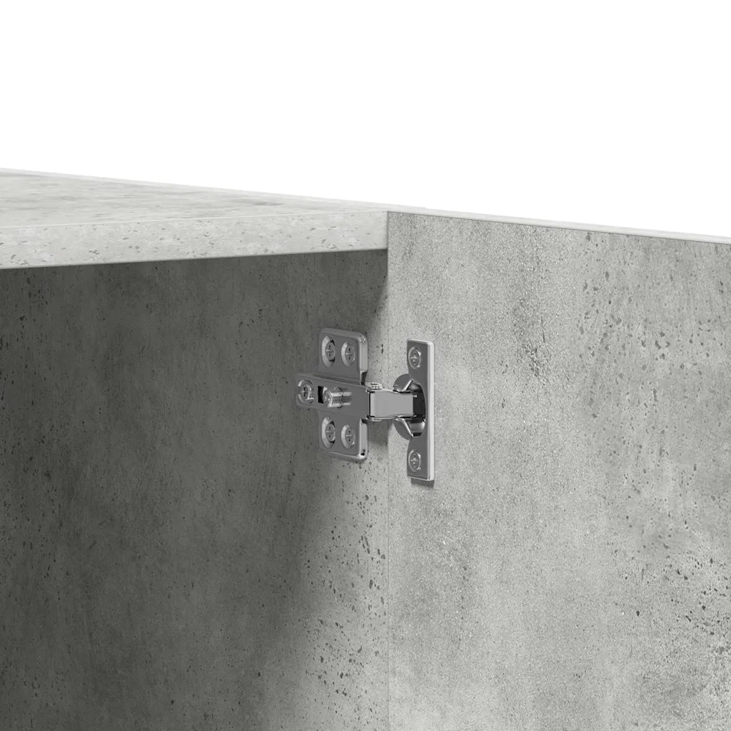 Armadio Grigio Cemento 80x52x180 cm in Legno Multistrato 800643
