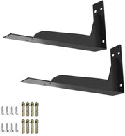 Supporti per tavola in acciaio - 2 pezzi - L-shape - Nero - 140x144mm