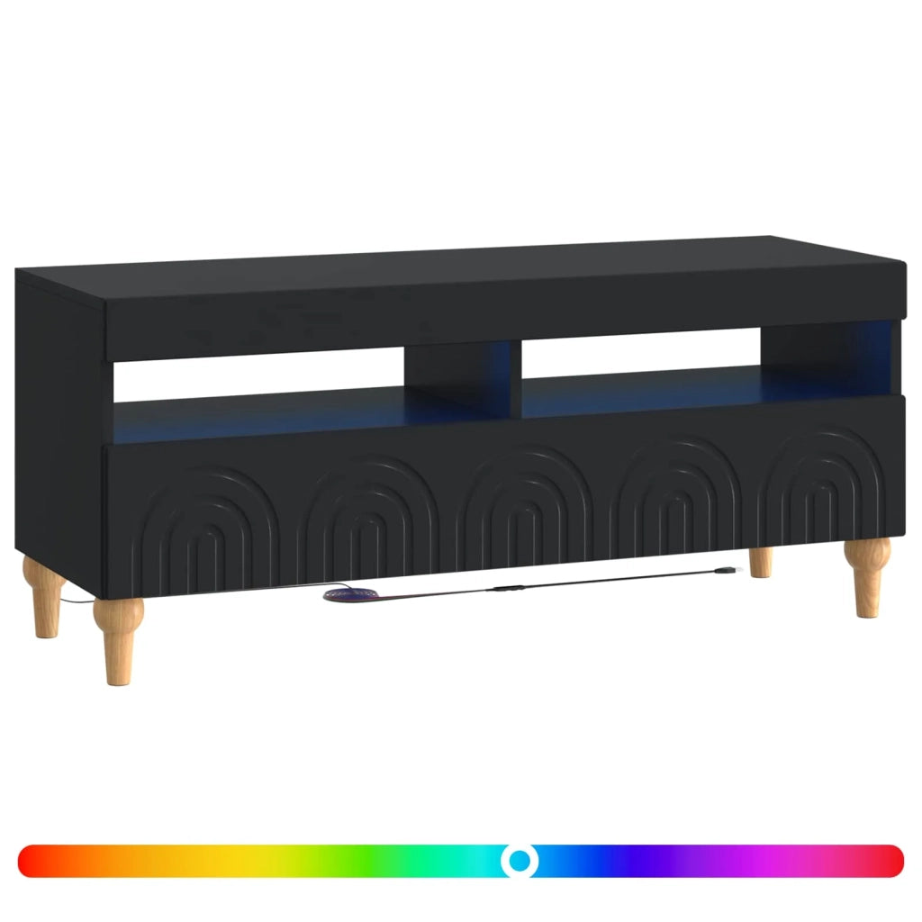 Mobile TV LED Nero Legno ingegnerizzato 896326