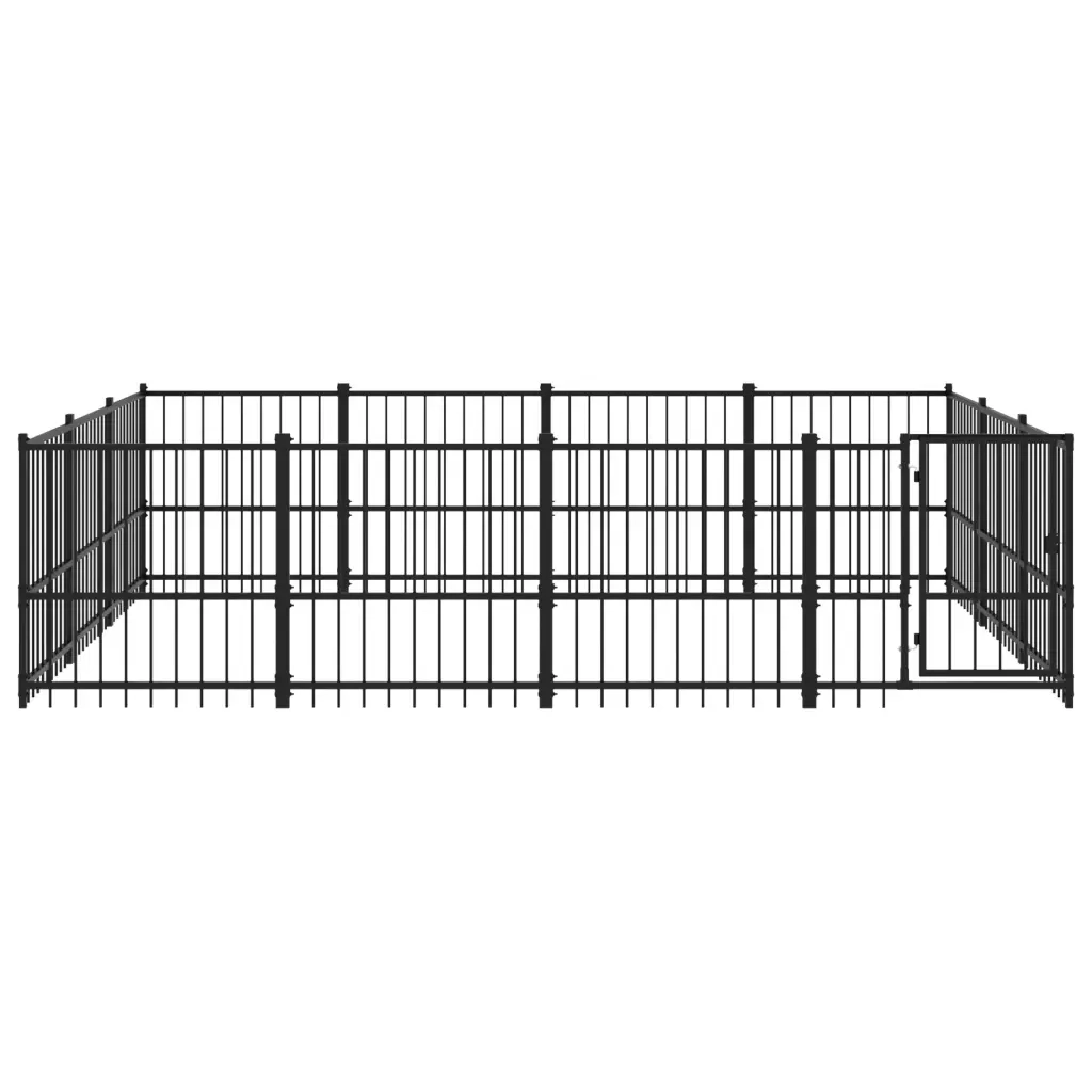 Gabbia per Cani da Esterno in Acciaio 11,58 mÂ²