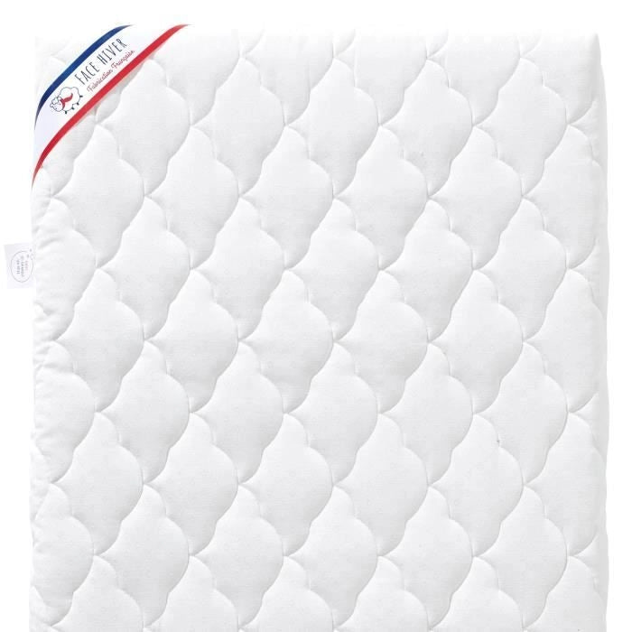 Materasso per bambini climatizzato - 60x120x10 cm - Reversibile - Sfoderabile - Antiacaro - Produzione francese