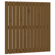 Testiera | Testata da Parete Ambra 82,5x3x90cm in Legno Massello di Pino