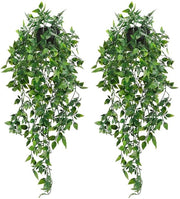 Piante Artificiale da Parete, Piante Artificiale per Interno e Esterno, Estetiche, Ufficio, Sala da Pranzo, Decorazione di Parete in Legno, 2-Pack