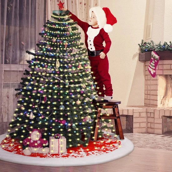 Decorazione di Natale a LED colorata, 2m x 16m, 320 LED, modello USB con telecomando