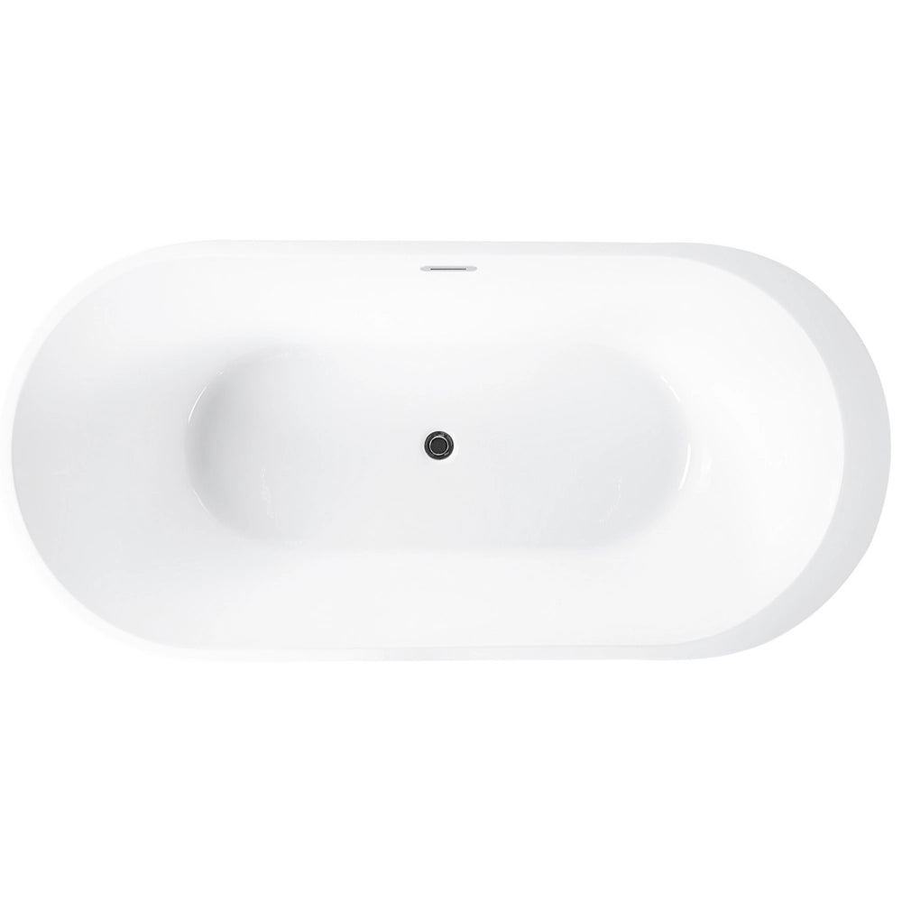 Moderna Vasca da Bagno Freestanding in Acrilico Sanitario rosso 160 cm