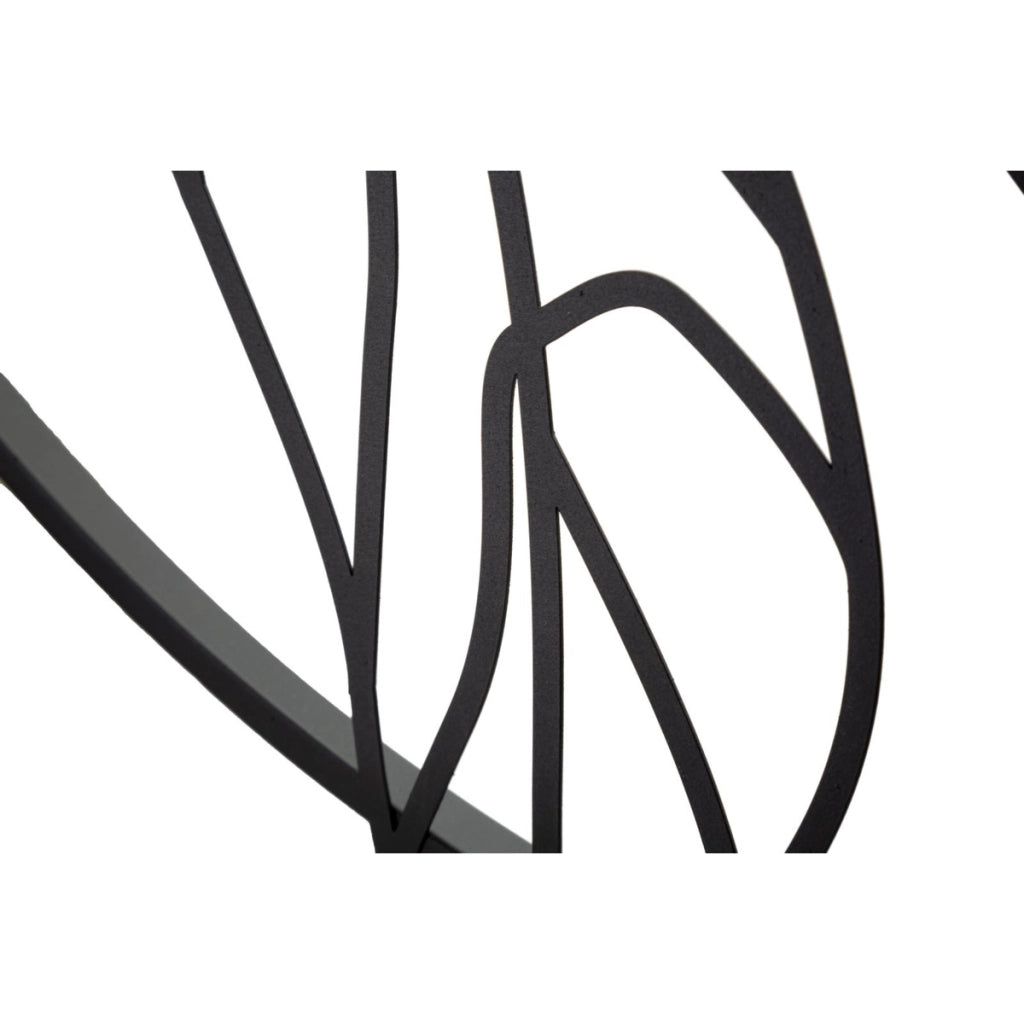 Decorazione in Metallo 3D VKH34, Nero, Metallo, 63x2x69 cm