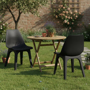 Montivilla, Sedia da Esterno 2 Sedie Made in Italy, Nero Antracite