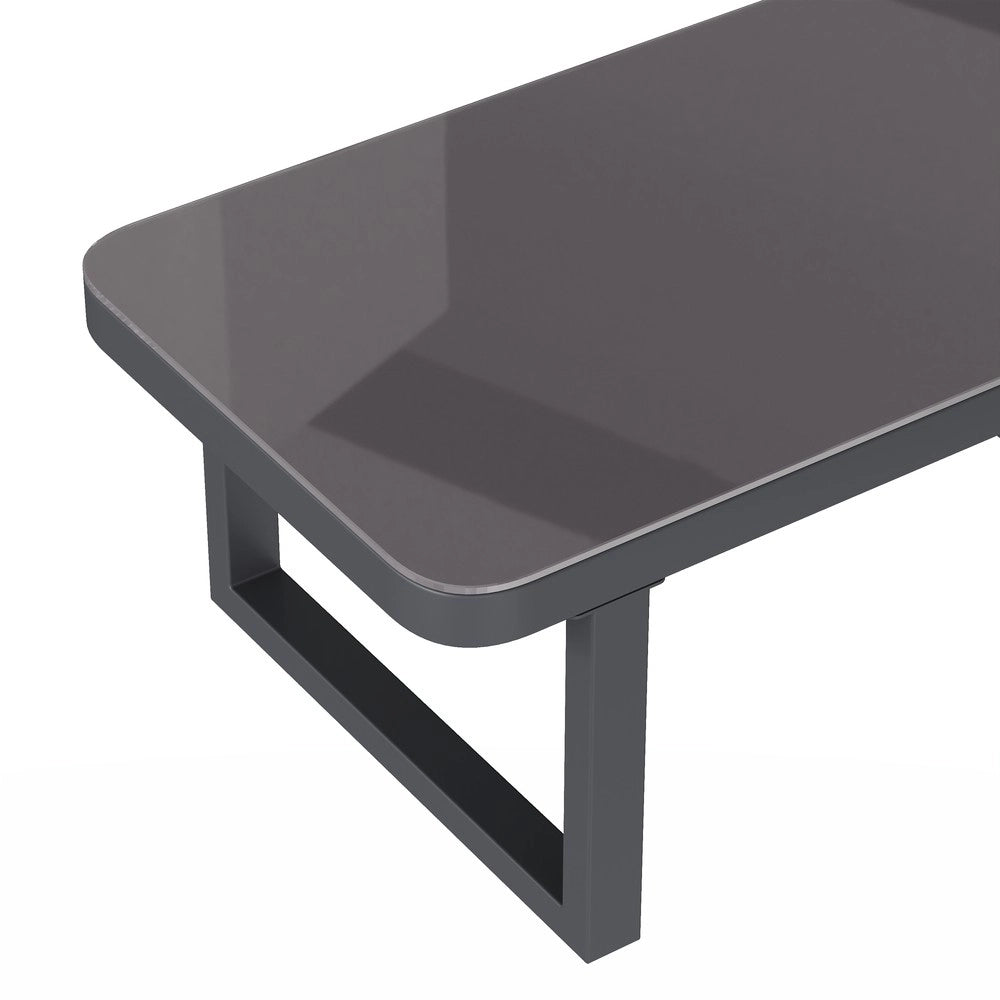 Set Divano Angolare da Giardino con Tavolino ¨C Xylo ¨C Polyrattan Grigio, 6 Posti