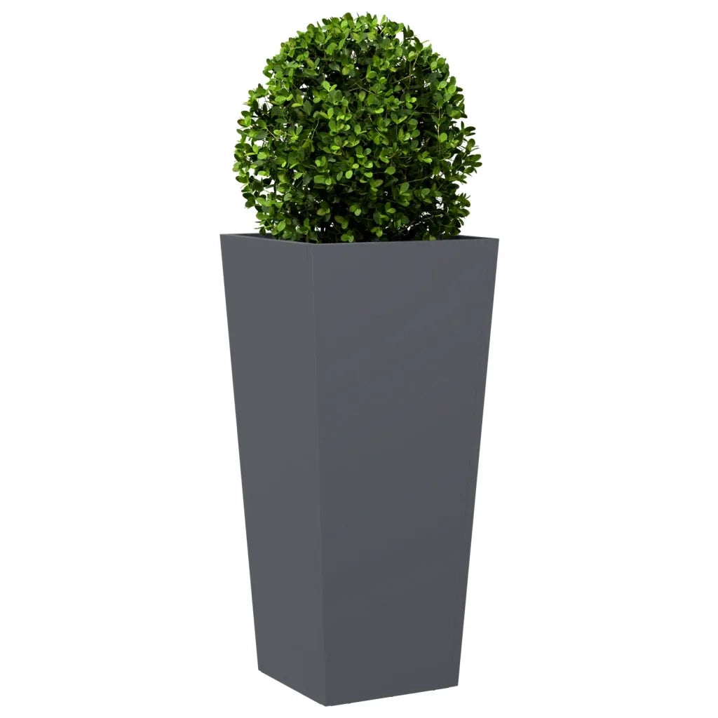 vidaXL Fioriera da Giardino Antracite 35x35x75 cm in Acciaio