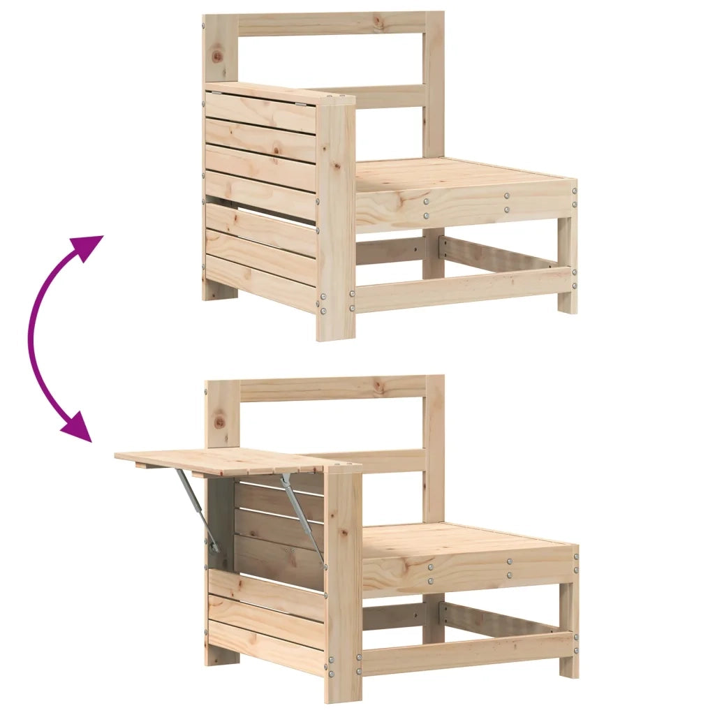 Set Divani da Giardino 5 pz in Legno Massello di Pino 3250812