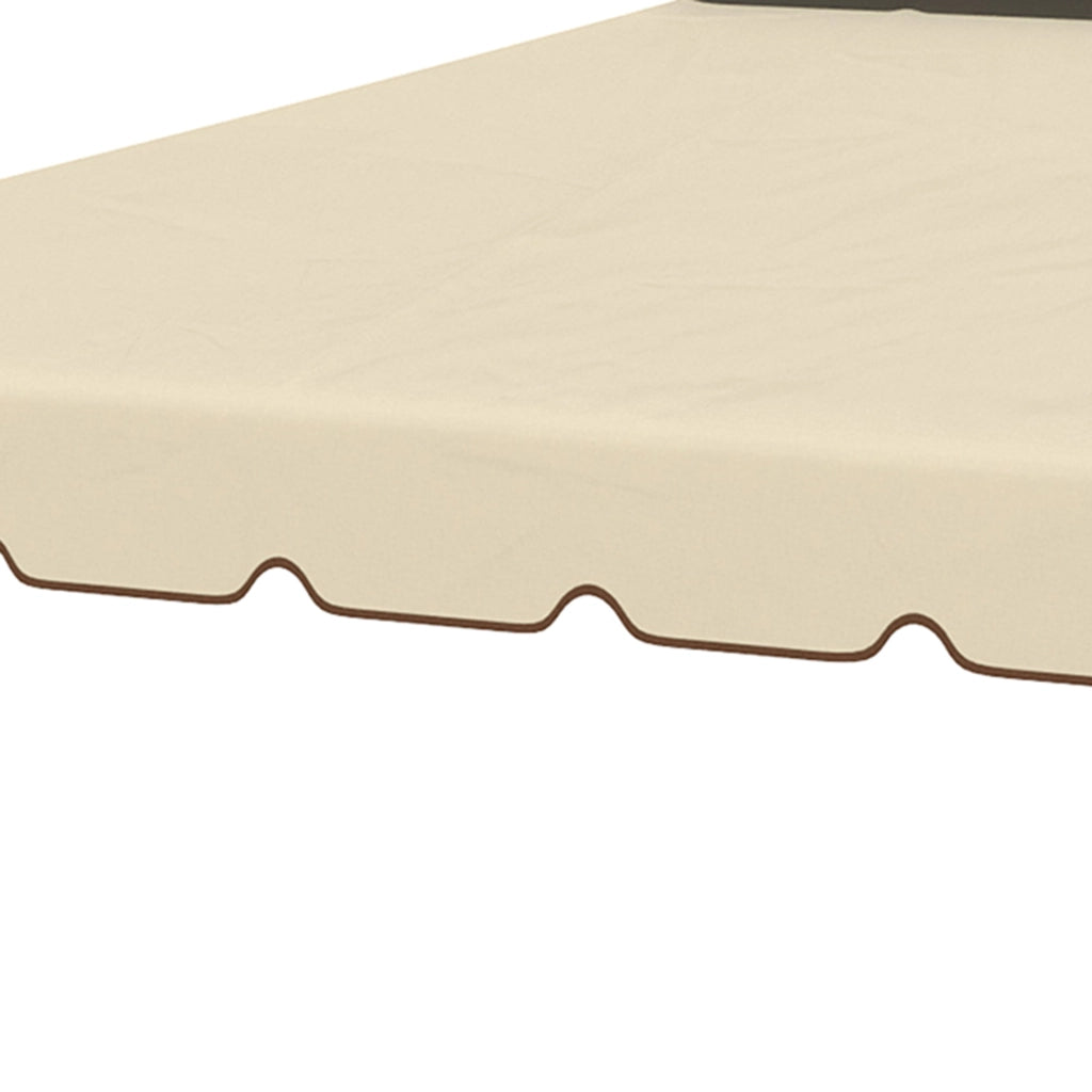 Tetto di Ricambio per Gazebo da Giardino 3x3m in Poliestere Beige