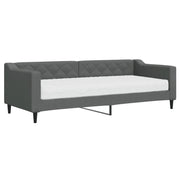 Divano letto | Sof¨¤ letto | Letto singolo con Materasso Grigio Scuro 80x200 cm in Tessuto