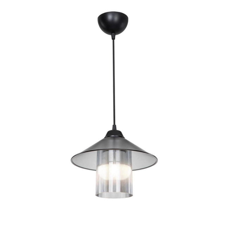 Lampada da soffitto Inka ASZ1463 con paralume in plastica fumé