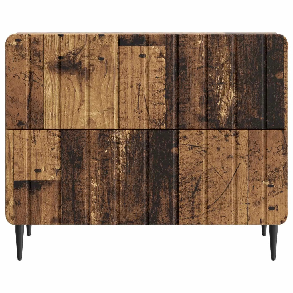 Armadio da Notte con cassetto Legno antico 62 x 34,5 x 49,5 cm 894323