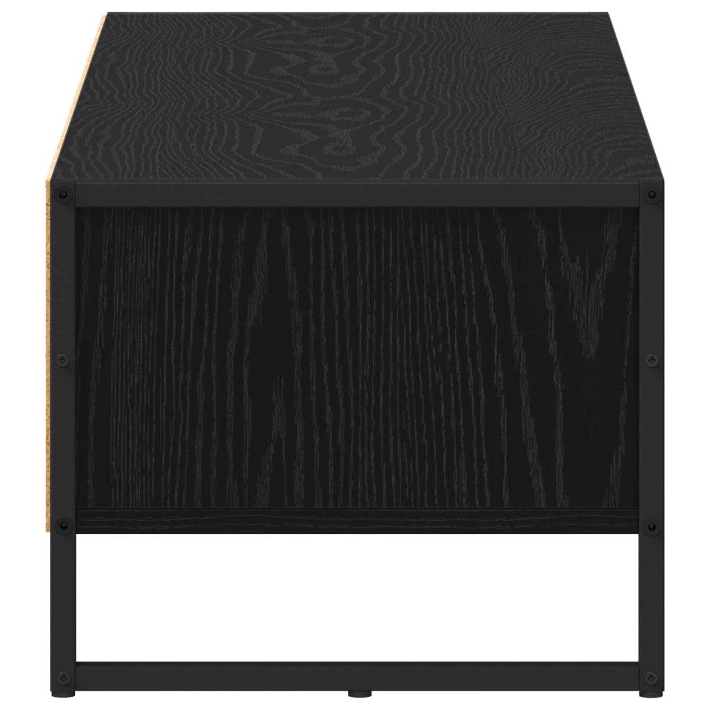 Mobile TV 100 x 36.5 x 30.5 cm Rovere Nero Legno multistrato
