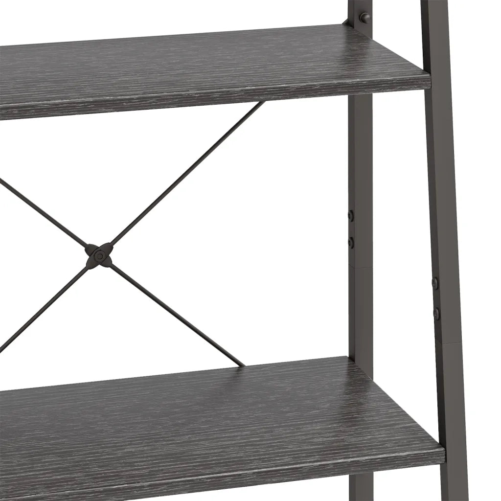 Scaffale Autoportante con 4 Ripiani Nero 56x35x140 cm CFW4741224