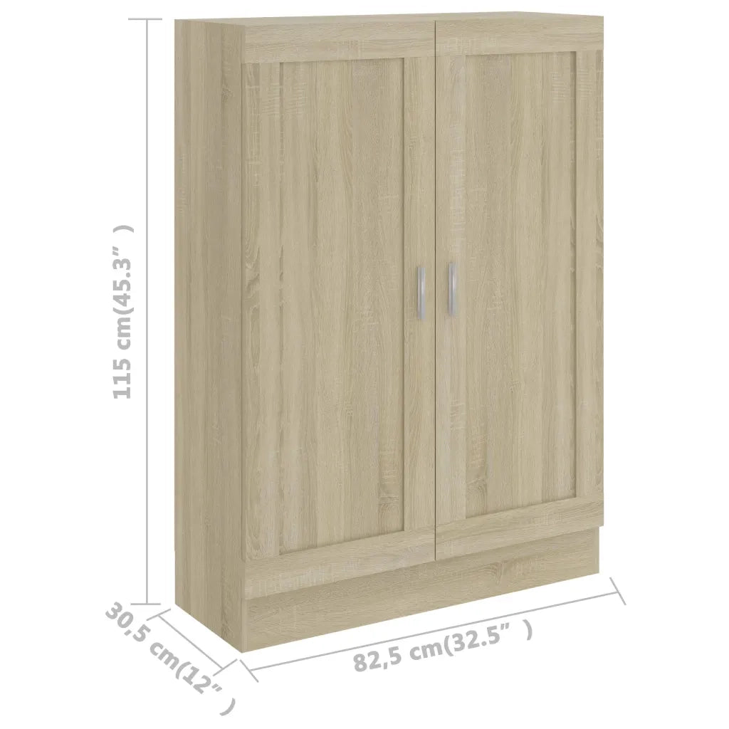 Libreria Rovere Sonoma 82,5x30,5x115 cm in Legno Multistrato 802717