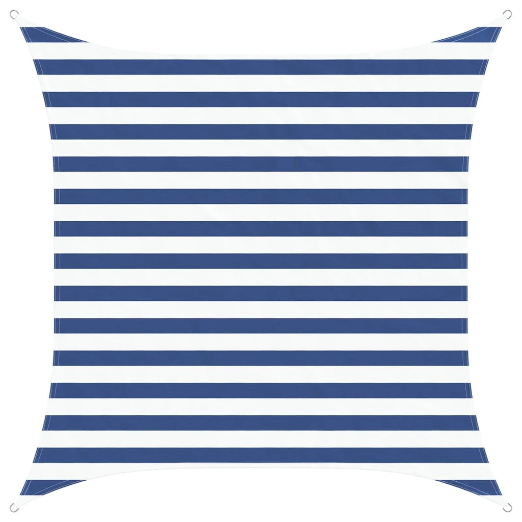 Telo Ombra da Esterno Blu e Bianco 2 x 2 m 42030982