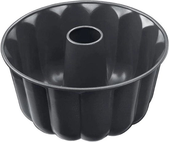 Muffiniera a forma rotonda grande da 24cm con bordo alto - Piatto da dolci antiaderente