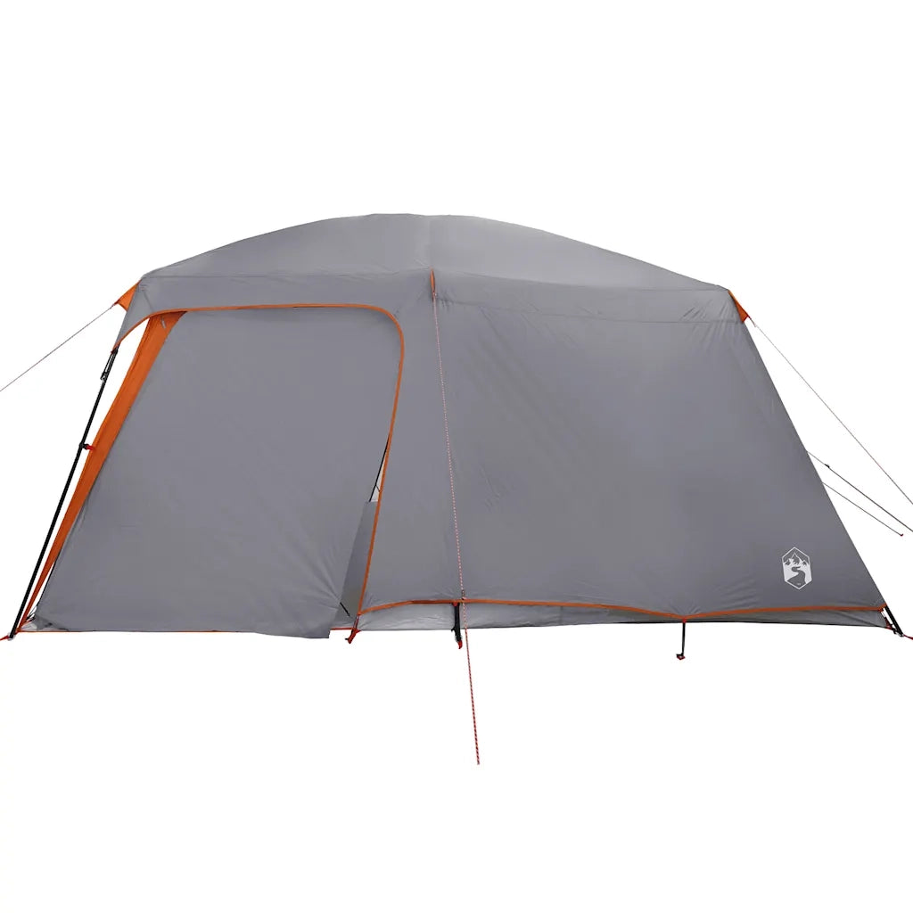Tenda da Campeggio con Portico 5 Persone Grigio e Arancione 4009583