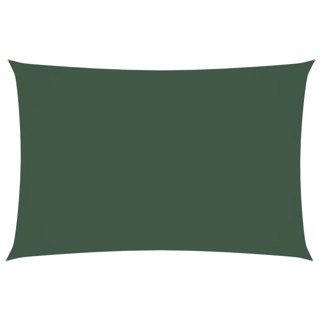 Vela Ombreggiante-Parasole a vela Oxford Rettangolare 2x4 m Verde Scuro
